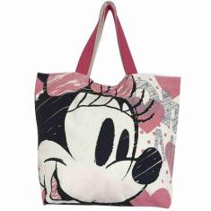 Bolsa Shopping Bag Corações Minnie - Disney - Taimes