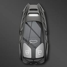 TPHJRM Tampa da chave do carro em liga de zinco, apto para Audi A6 A5 Q7 S4 S5 A4 B9 Q7 A4L 4m TT TTS RS 8S 2016 2017 2018