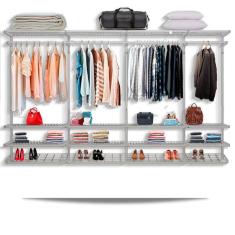 Guarda Roupa closet aramado sem portas CLR285 - 3,40m BR