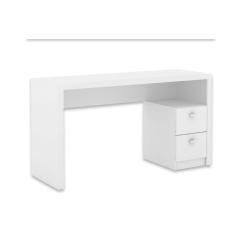 Mesa de Computador ME4130 c/ 2 Gavetas Branco - Tecno Mobili