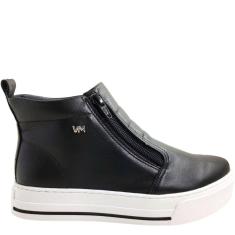 Tênis Feminino Botinha Casual Dia a Dia FlatForm Via Marte 030-002