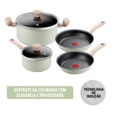 Jogo de Panelas Tefal So Matcha 4 Peças Verde