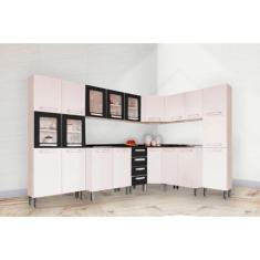 Cozinha Modulada Bertolini Evidence 8 Peças (3 Armários + 3 Balcões + 