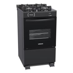 Fogao a Gas 4 Bocas Venax Picasso Vitreo Preto