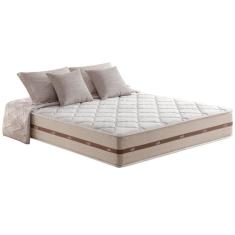 Colchão King Molas Ensacadas Masterpocket Classic Euro Pillow Clean 193x203x22cm Branco Bege Anjos