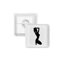 Hot Woman Squats Outline Teclado mecânico PBT Gaming Upgrade Kit