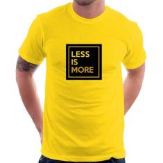Camiseta Less is More - Foca na Moda, Amarelo, M