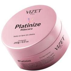 Máscara Matização de Cabelos Loiros e Grisalhos Platinize Vizet 240gr