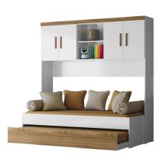 Bicama Com Ponte 4 Portas  3842 Branco Nature Plla Branco Nature