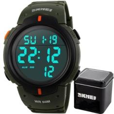 Relógio Masculino Skmei 1068 Á Prova D'água Digital Esporte-Masculino