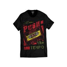 Camiseta Fita Cassete Retrô Pop Rock Anos 90 Dance House-Masculino