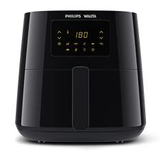 Philips Walita Preta Fritadeira Airfryer Essential XL Digital, 6.2L de capacidade, Garantia internacional de dois anos, 110V, 2000W (RI9270/90), Preto