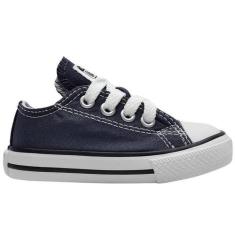 Tênis Infantil Converse Chuck Taylor Lona Ox Marinho, Marinho, Cru, Pr