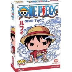 Camiseta Anime One Piece Luffy Gear Two Funko Box Tees, M, Branco