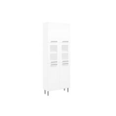 Cristaleira de Cozinha Paneleiro Múltipla 6037 c/ 6 Portas (2 c/ Vidro) 70cm Branco - Bertolini