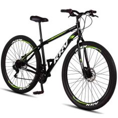 Bicicleta aro 29 Aço Carbono Preto e Vermelho Gott Cronos Freio A Disc