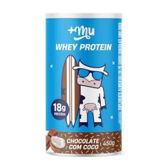 +Mu Pote Whey Concentrado Sabor Chocolate com Coco 18g Proteína - 450g
