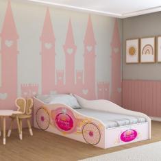 Cama Infantil Carriage Fantasy Rosa - Panorama Móveis, Rosa, Unisex