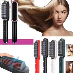 Escova Alisadora Anion Hair Pro 3 Em 1 , Secador, Chapinha E Modelador