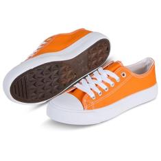 hello basics Tênis feminino moderno, Laranja, 36