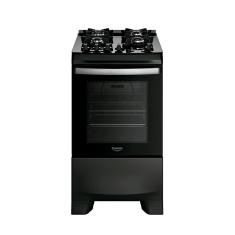 Fogão 4 Bocas Dako Supreme Black Glass Digital com Mesa de Vidro Preto Bivolt