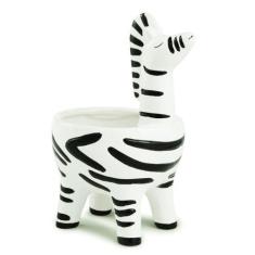 Cachepot Decorativo Zebra Em Cerâmica - Mart