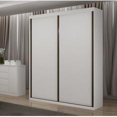 Guarda Roupa Solteiro 2 Portas 3 Gavetas - Búzios-Neve - Star Móveis