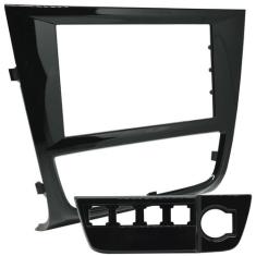 Moldura 2 Din Gol Saveiro Voyage G6 2012 à 2016 Black Piano Painel Mul