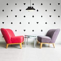 Kit Adesivos de Parede Naipes Baralho-vermelho -g