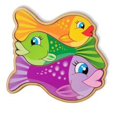 Quebra Cabeça Família Peixe