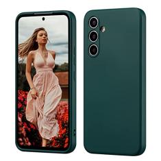 UEEBAI Capa para Samsung Galaxy A54 5G, capa fina de silicone líquido à prova de choque, proteção de corpo inteiro, capa de telefone com microfibra antiarranhões, ultrafina, capa de borracha macia e