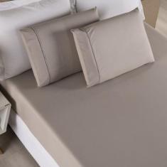 Jogo de Lençol Queen 3 Peças Percal 400 Fios Ponto Palito - Marias Enx