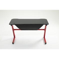 Mesa Gamer Pelegrin PEL-003P Preta e Vermelha Metal e mdf