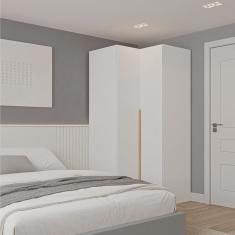 Guarda-roupa Modulado de Canto 2 Portas Jade Cabecasa Madeiramadeira