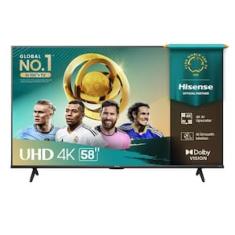 Smart TV 58” Hisense 58A6NV DLED 4K UHD HDR10+ Dolby Vision Controle por Voz Alexa AirPlay