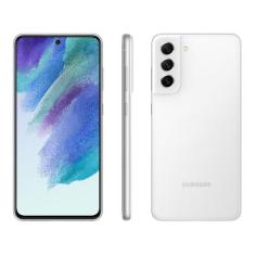 Smartphone Samsung Galaxy S21 Fe 128Gb Branco 5G 6Gb Ram Tela 6,4 Câm.