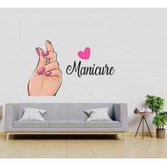 Adesivo De parede Manicure Salão 56cm x 87cm