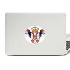 Adesivo de notebook com emblema nacional da Sérvia com emblema de vinil