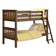 Beliche de Solteiro Madeira Maciça para Colchão 88 x 188 cm Multimóveis CR35206