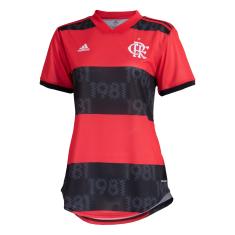 Camisa Flamengo I 21/22 s/n° Torcedor Adidas Feminina-Feminino