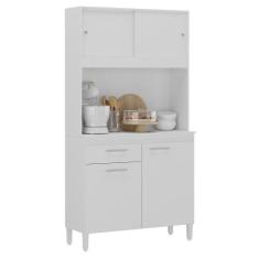 Armario Cozinha Ceara com 4 Portas - Atualle Móveis, Branco