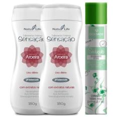 Kit 2 Sabonete Íntimo Líquido Sensação Aroeira + 1 Desodorante Sedução