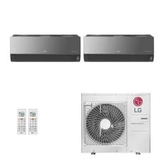 Ar-Condicionado Multi Split Inverter LG 30.000 (1x Evap HW Artcool 9.000 + 1x Evap HW Artcool 24.000) Quente/Frio 220V
