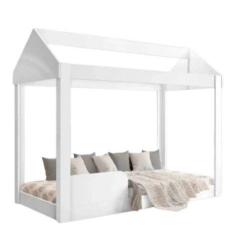 Cama Infantil Montessoriana Casinha Com Proteção Lateral Crystal - LOJ