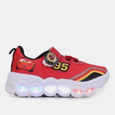 Tênis Infantil Disney Carros Led Masculino-Masculino