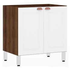 Balcão de Cozinha sem Tampo 80cm 2 Portas Safira Luciane Móveis