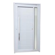 Porta de PVC Pivotante 216x100cm Visione Tecplus100 Brimak Branco