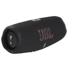 Caixa de Som Portátil JBL Charge5 com Função Powerbank e Material à Prova D`água - Preta