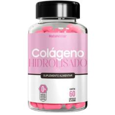 Colágeno Hidrolisado Auxilia Envelhecimento Precoce Fortacele Cabelos Unha e Pele 500mg 60 Cápsulas