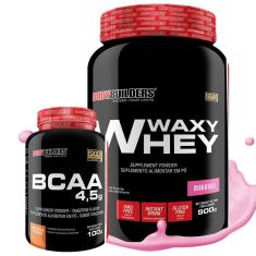 Kit Whey Protein Waxy Whey 900g + BCAA 100g - Bodybuilders-Unissex